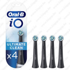 Oral-b iO Ultimate Clean Black Fogkefefej 4db-os